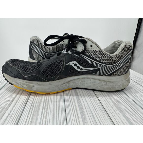 Saucony Cohesion Men's Sz 10 Running Shoes Black S25339-1 Mesh Lace-Up Sneakers - Picture 9 of 10